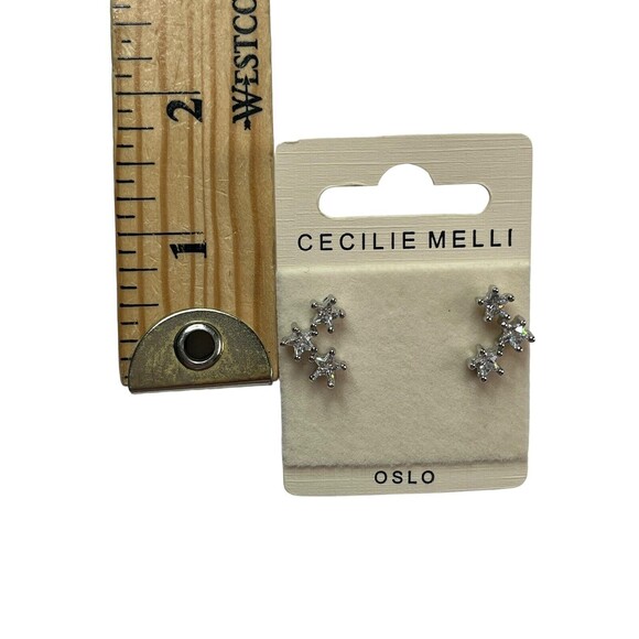 Disney Parks Cecilie Melli Stars Earrings Made with Crystals Designed Norway NEW - Picture 8 of 16